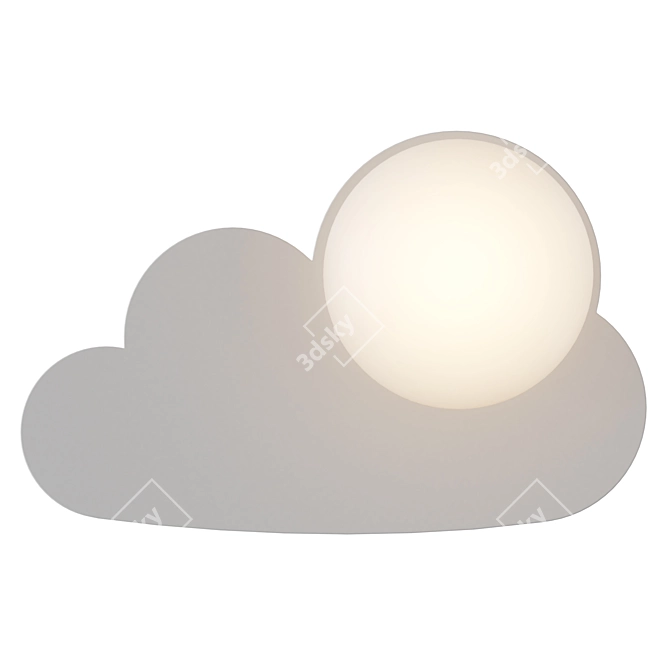 Cloud-inspired Skyku Sconce Light 3D model image 2