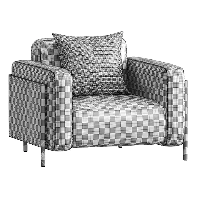 Modern Upholstered Armchair Andreu World 3D model image 4