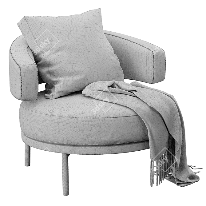 Modern Lounge Chair | 3D Model 3D model image 5