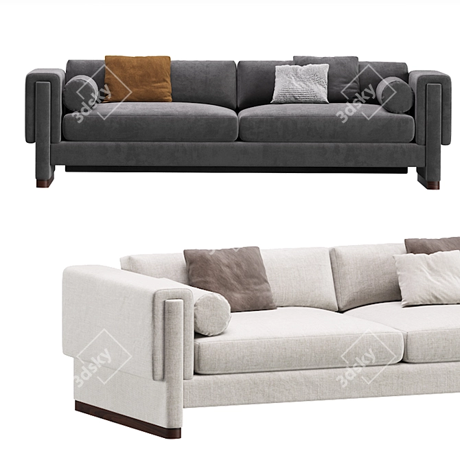 Premium Design Howard Sofa in Stunning Corona Render 3D model image 2
