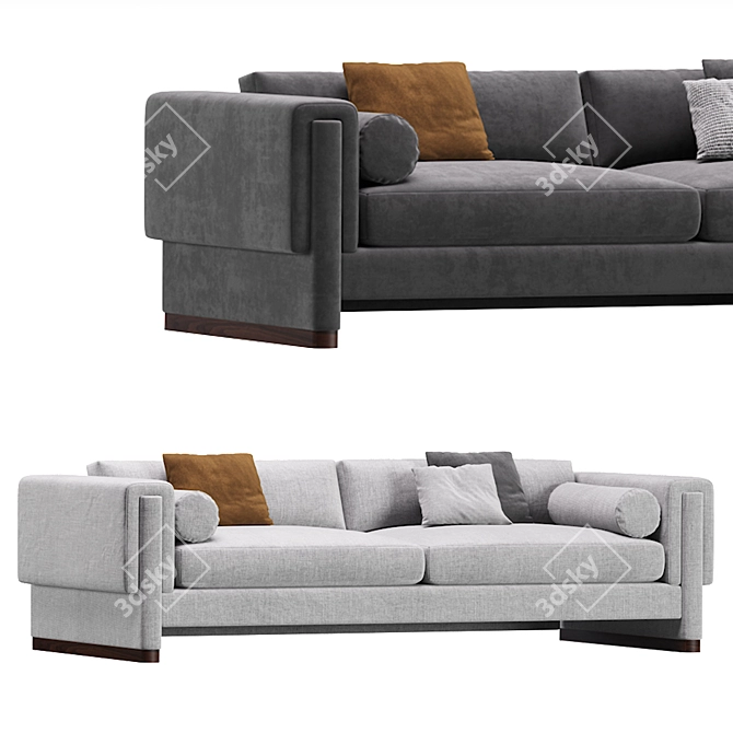 Premium Design Howard Sofa in Stunning Corona Render 3D model image 3