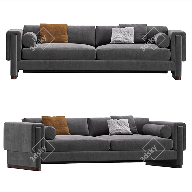 Premium Design Howard Sofa in Stunning Corona Render 3D model image 5