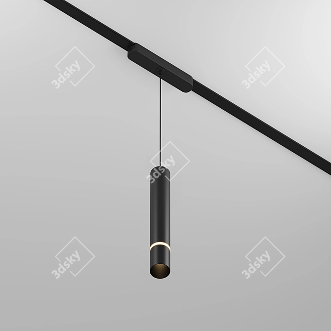 Magnetic Track LED Spotlight Series 3D model image 6