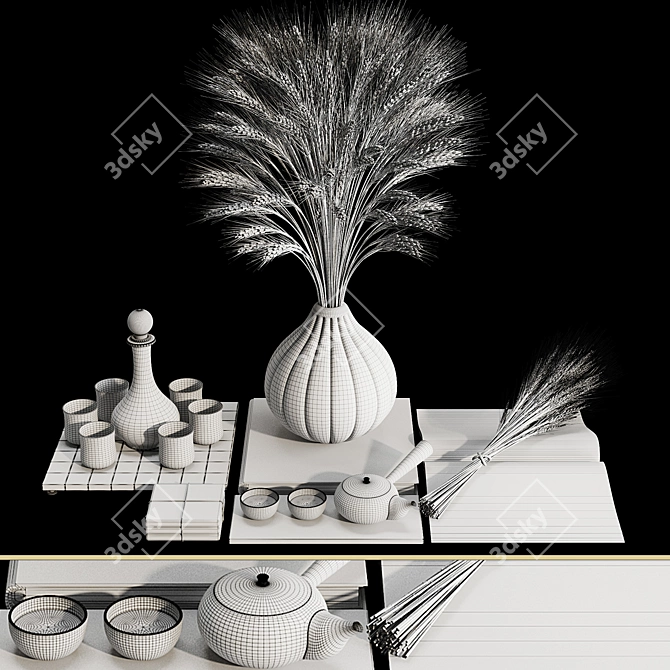 Decorative Sets & Plant Collection 3D model image 7