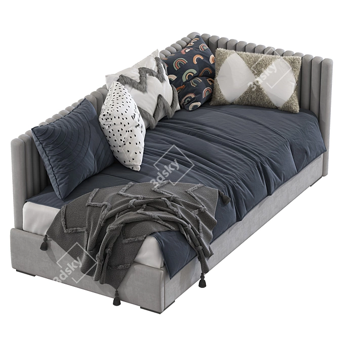 Convertible Sofa Bed Denny Kids 3D model image 3