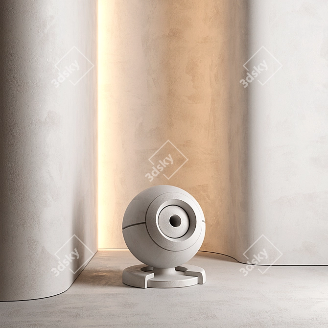  Seamless Wall Plaster Paint Set 3D model image 2