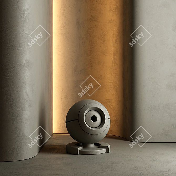  Seamless Wall Plaster Paint Set 3D model image 3