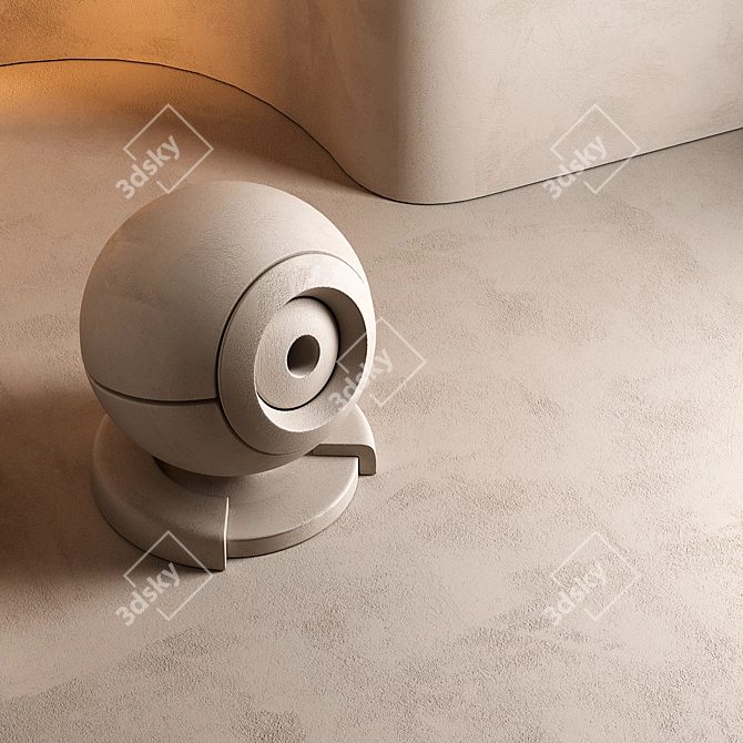  Seamless Wall Plaster Paint Set 3D model image 5
