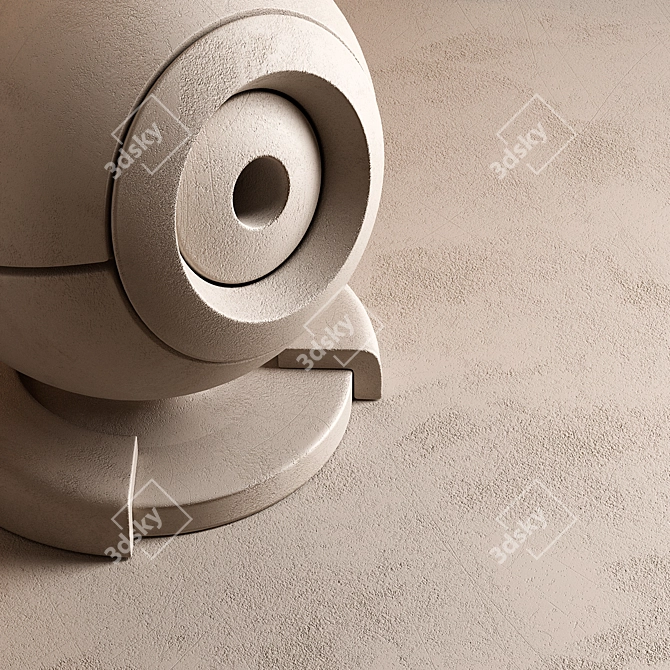  Seamless Wall Plaster Paint Set 3D model image 6