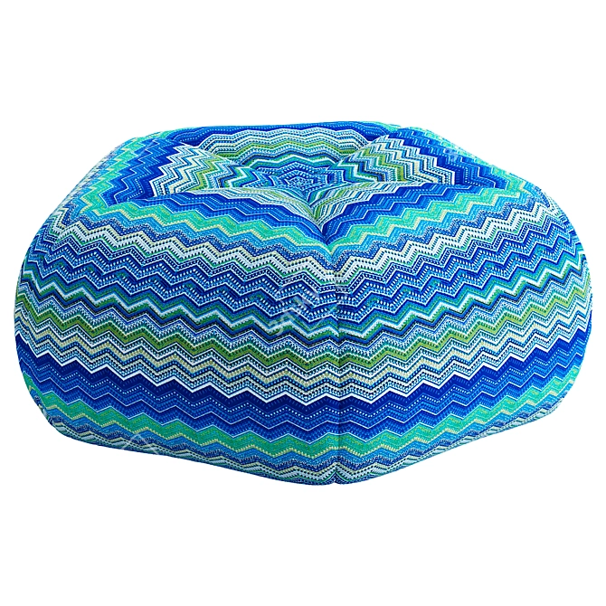 Luxury Microfiber Pouf Model 3D model image 3