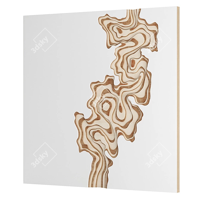 Decorative Wall Panel Decor 3D model image 3