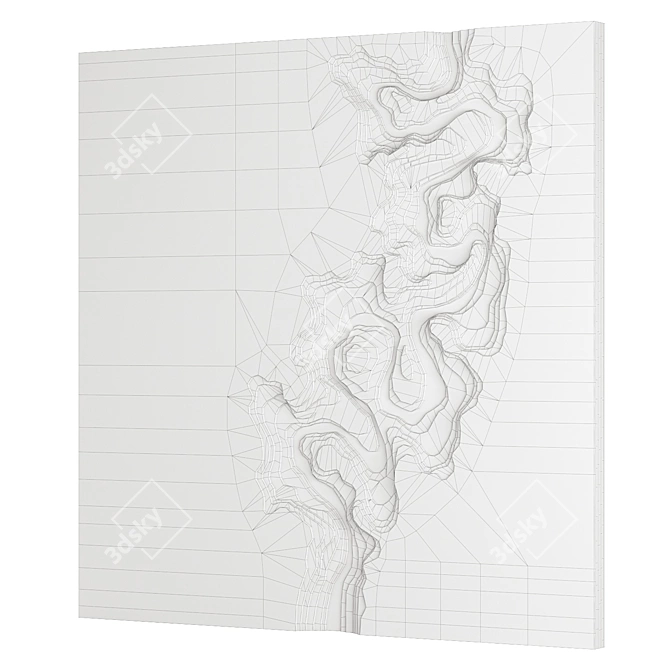 Decorative Wall Panel Decor 3D model image 4