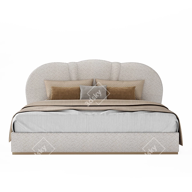 Elegant Samara Bed by Frato 3D model image 2