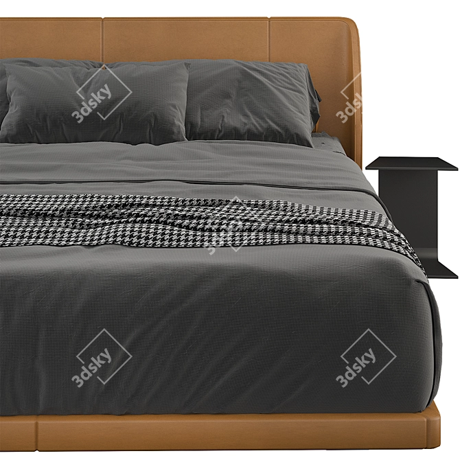 Modern Alys Bed 3D Model 3D model image 3