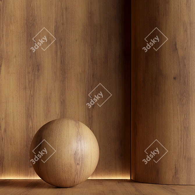  Seamless Wood Material Texture 3D model image 1