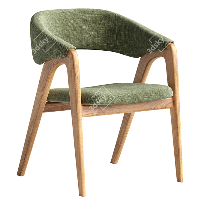 Chic Dining Chair Model - 3Ds Max 2017 3D model image 4