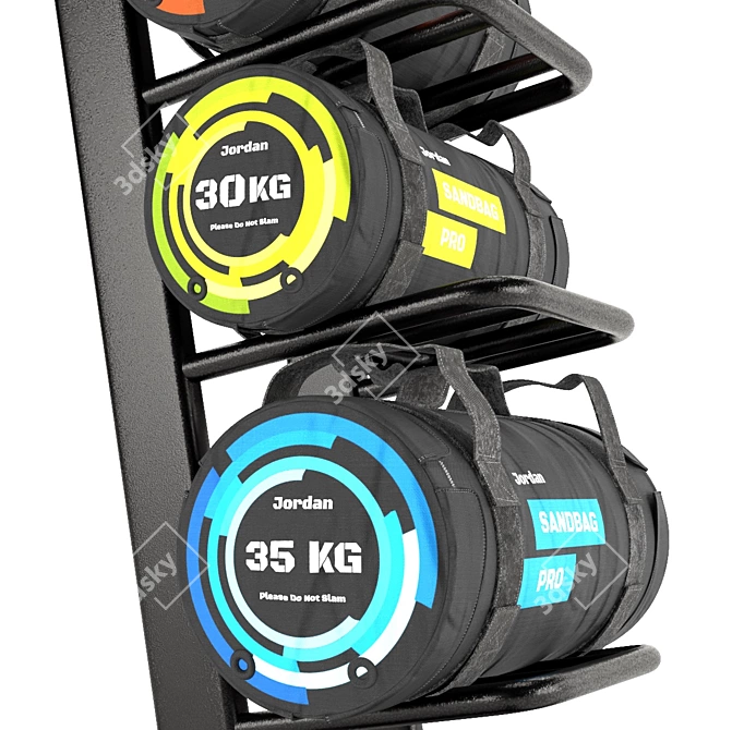 Jordan Sandbag Rack: Fitness Essential 3D model image 5