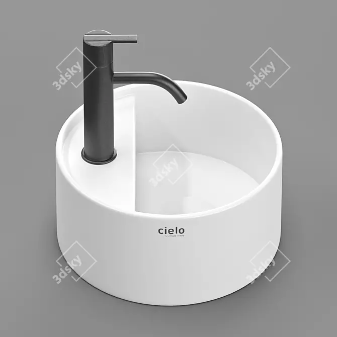 Modern 3D Washbasin Model 3D model image 5