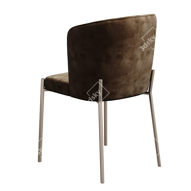 Elegant Amour Chair: Perfect Dimensions 3D model image 2