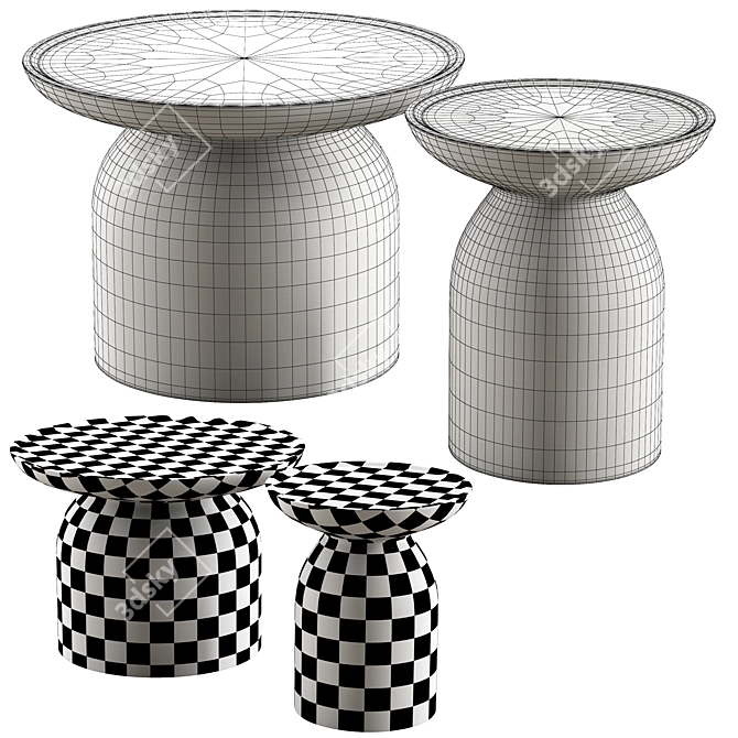 Colombo Big Bom & Slim Tables 3D model image 3