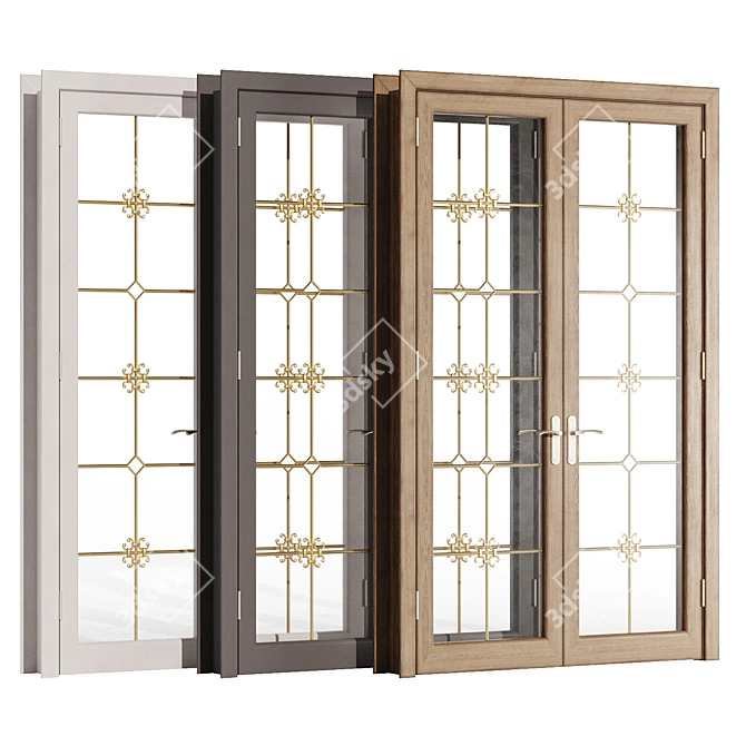 Bifold Interior Doors 3D model image 1