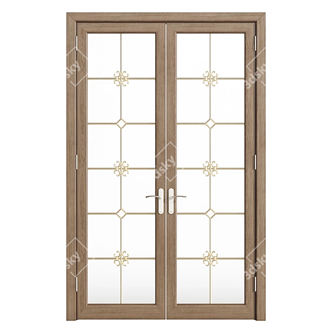 Bifold Interior Doors 3D model image 2