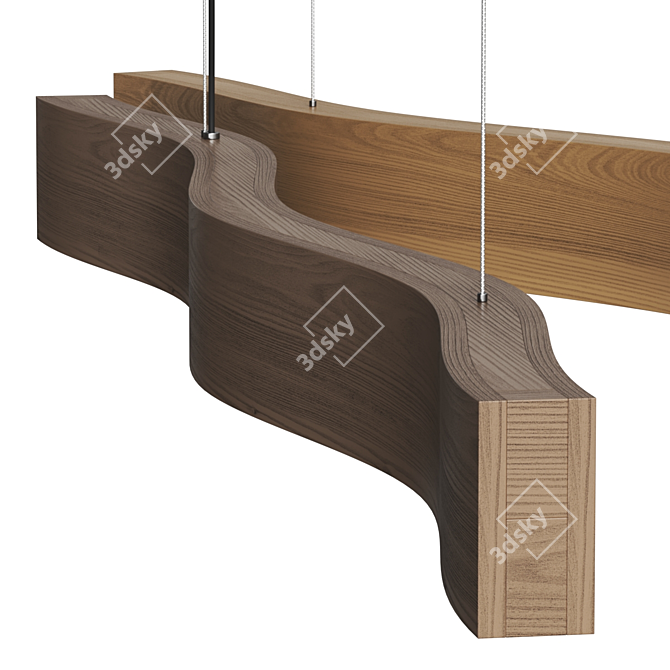 Passion 4 Wood Pendant Light 3D model image 3