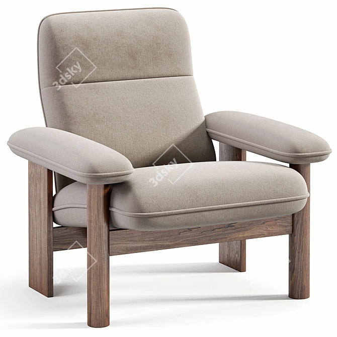 Modern Lounge Chair by Archdaily 3D model image 1