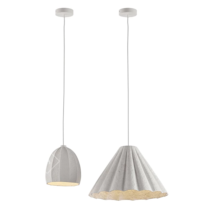Reclaimed Cotton Pendant Lights, Watt&Veke 3D model image 6