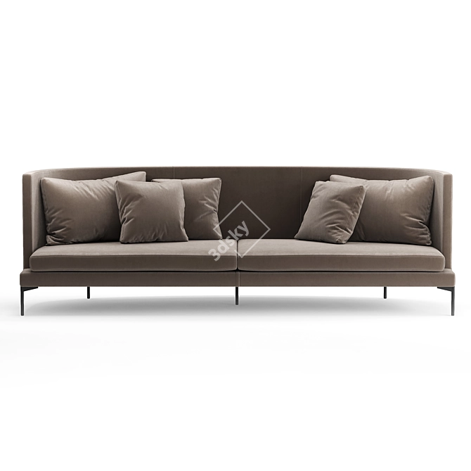 Modern Living Divani Clan Sofa 3D model image 2