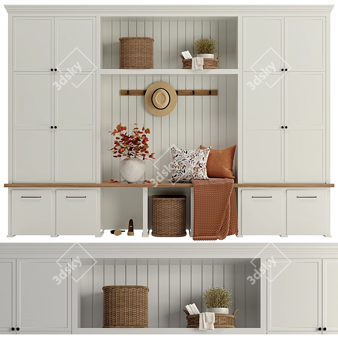 Autumn Entryway Furniture Set 3D model image 6