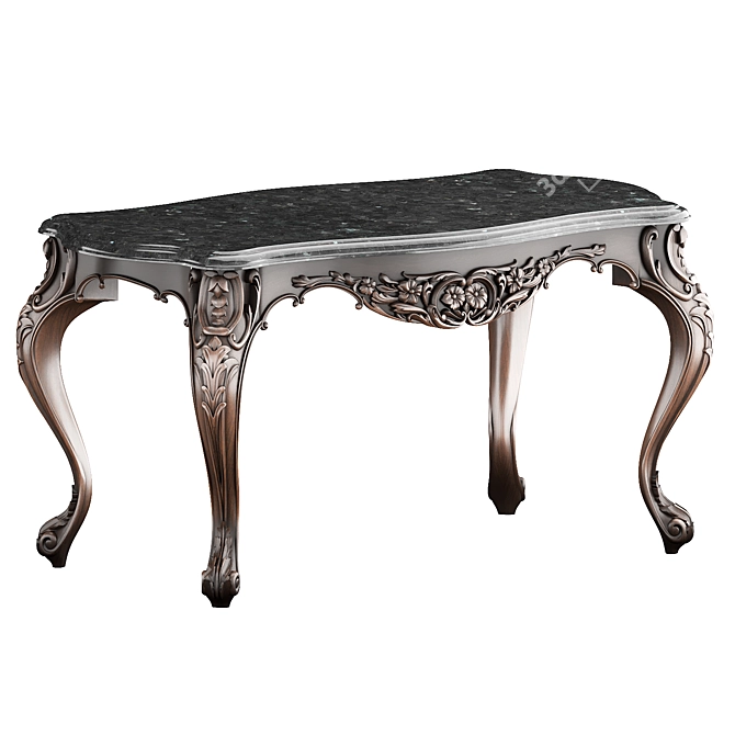 Baroque Classic Table 005 3D model image 1