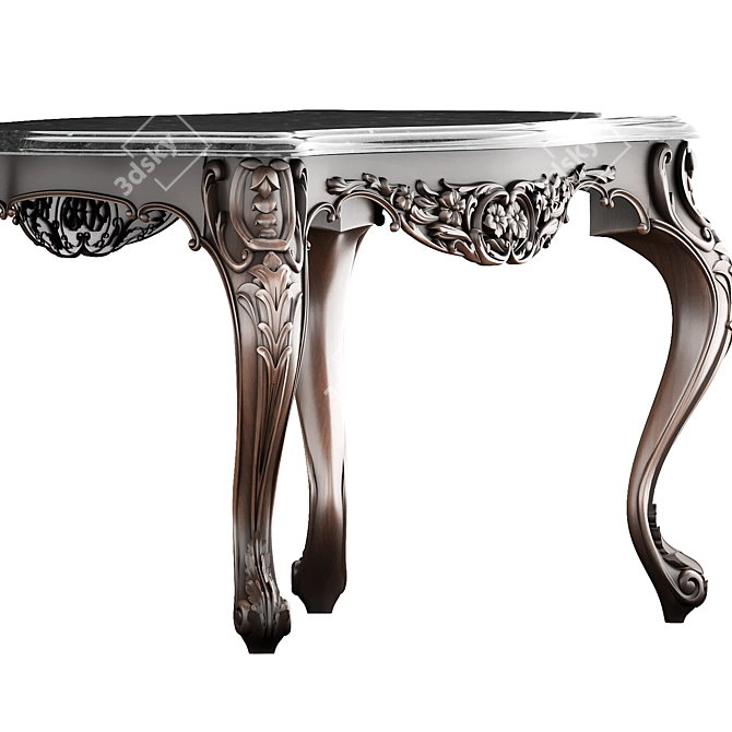 Baroque Classic Table 005 3D model image 2