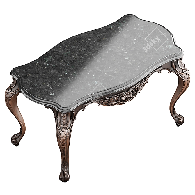 Baroque Classic Table 005 3D model image 3