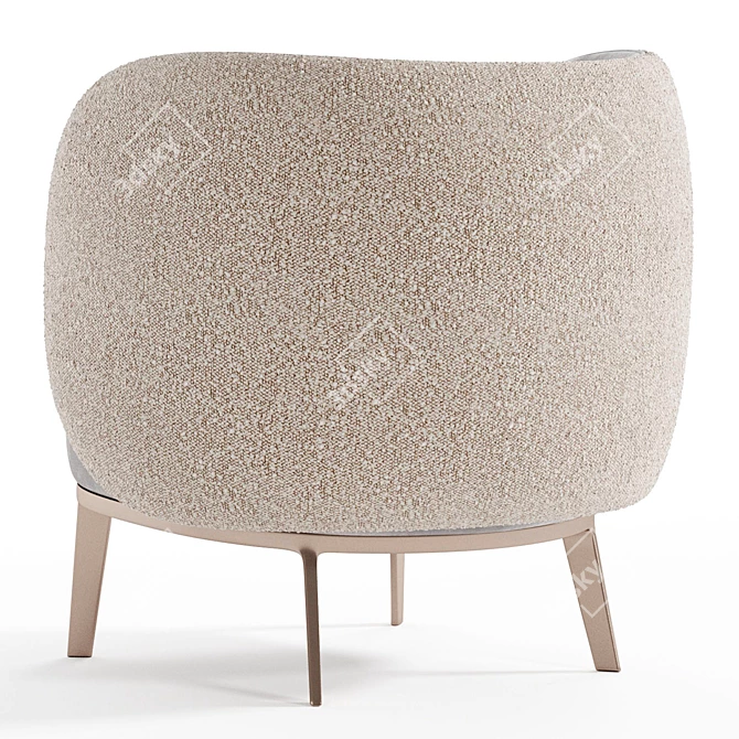 Modern Cosona Armchair by Bruno Moinard 3D model image 4