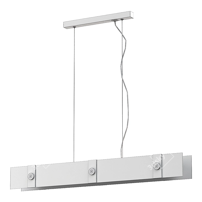 ImperiumLoft Black Pendant Light 3D model image 3