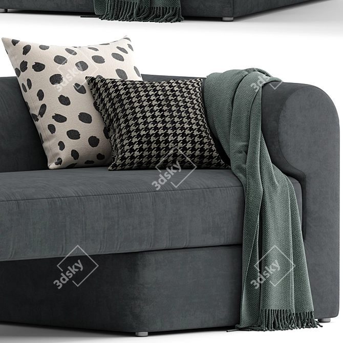  Westelm Joplin Sofa Unwrapped 3D model image 3