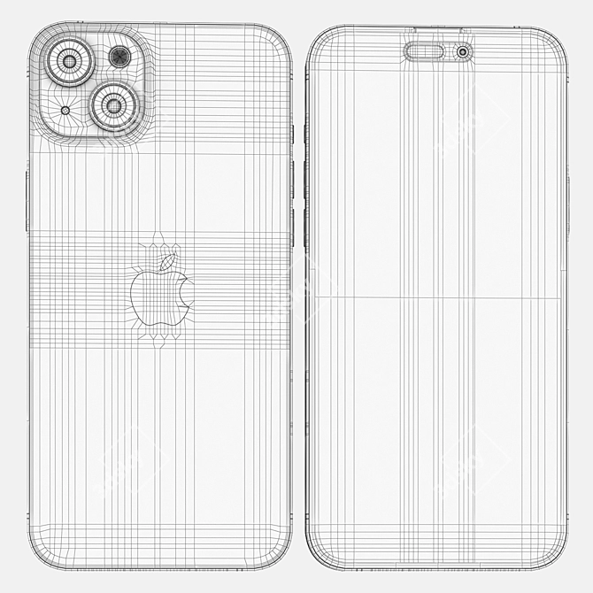 Apple iPhone 15 Plus Model 3D model image 7