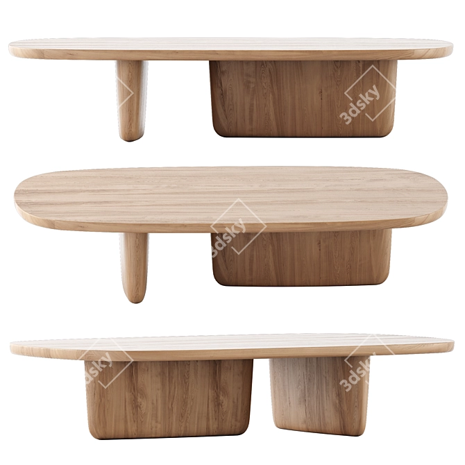 Tobi-Ishi Small Tables, Bebitalia Collection 3D model image 3