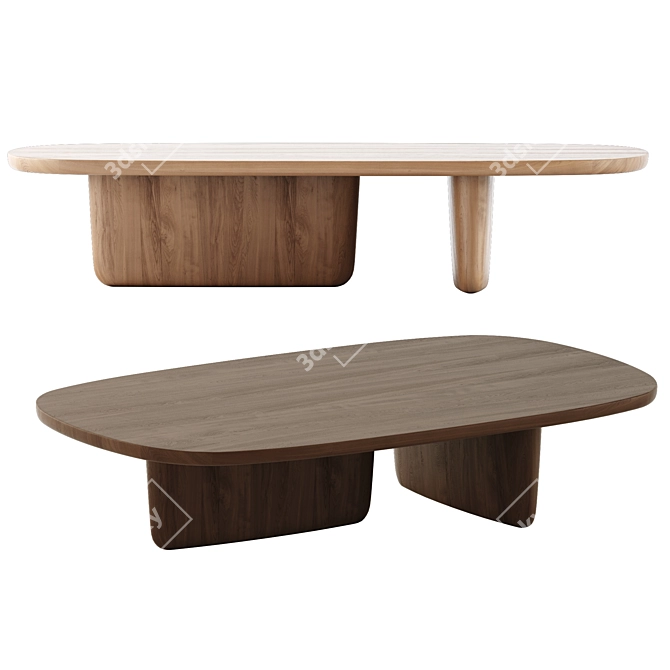 Tobi-Ishi Small Tables, Bebitalia Collection 3D model image 4