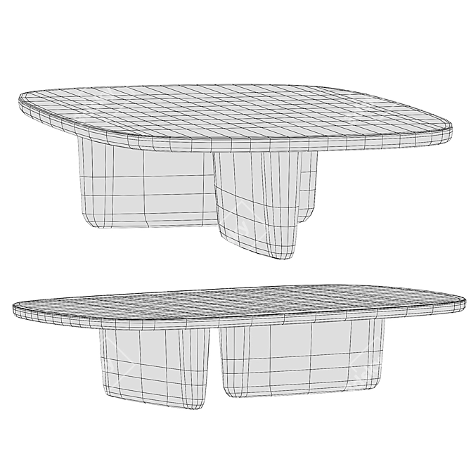 Tobi-Ishi Small Tables, Bebitalia Collection 3D model image 8