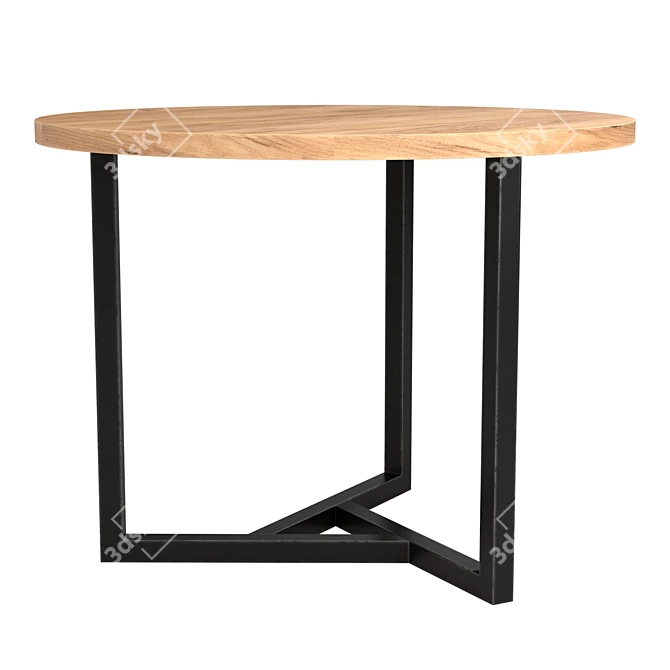 Loft Style Parma Table 3D model image 3