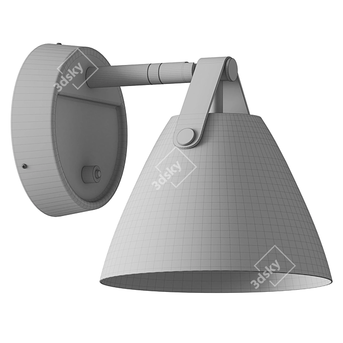 Minimalist Strap Wall Sconce 3D model image 3