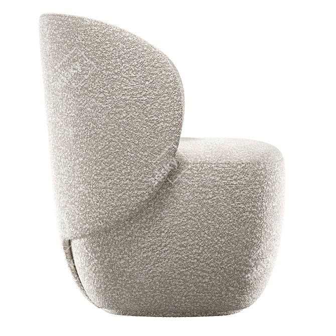 Elegant Ellipse E5.1 Armchair 3D model image 5