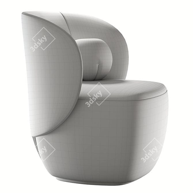 Elegant Ellipse E5.1 Armchair 3D model image 7