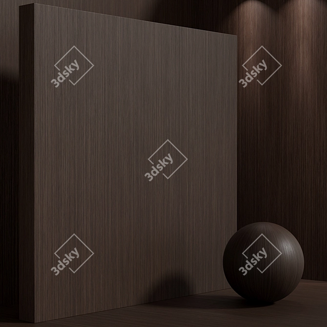 Seamless Oak Wood Texture Set 3D model image 6