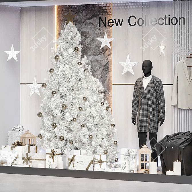 Holiday Clothing Shop Showcase Model 3D model image 3