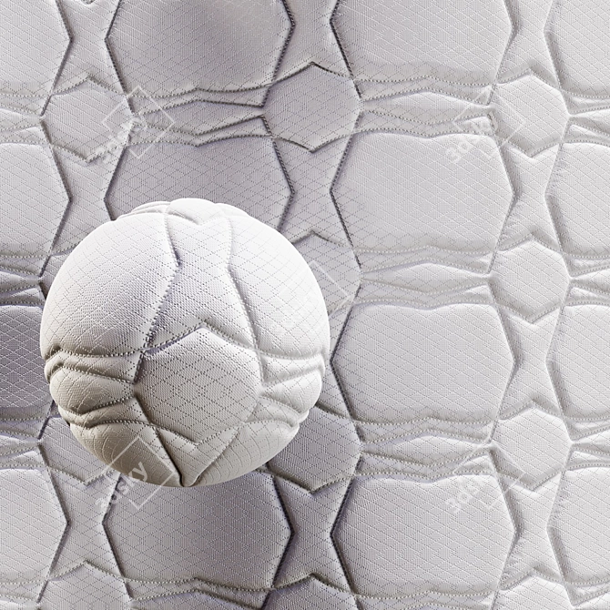 Customizable Fabric Mattress Textures 3D model image 1