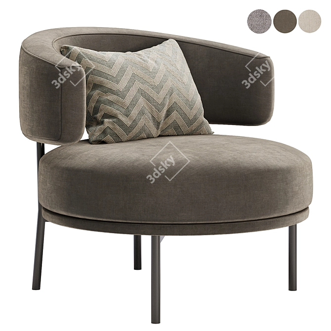 Comfort Chic Lounge Set 3D model image 2