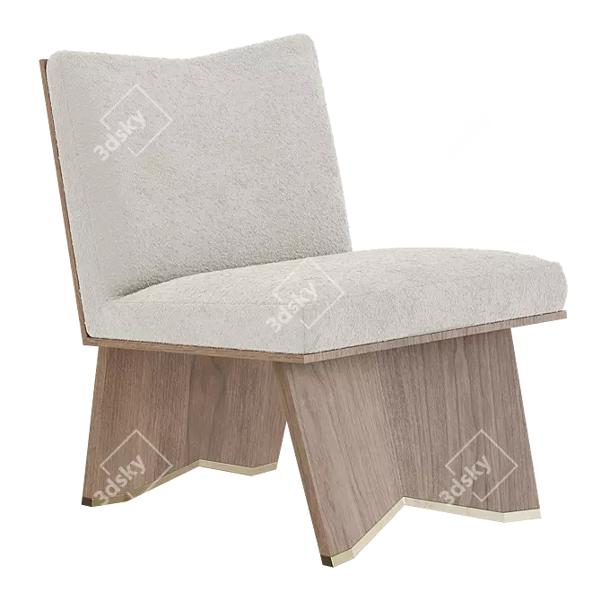 Modern Sutton Lounge Chair Design 3D model image 1